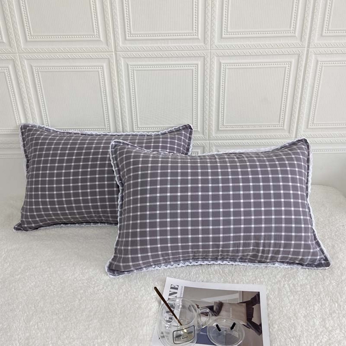 91家纺网 家纺一手货源 找家纺 （总）卡奥家纺 2025新款A类纯棉色织枕套单枕套枕套单件