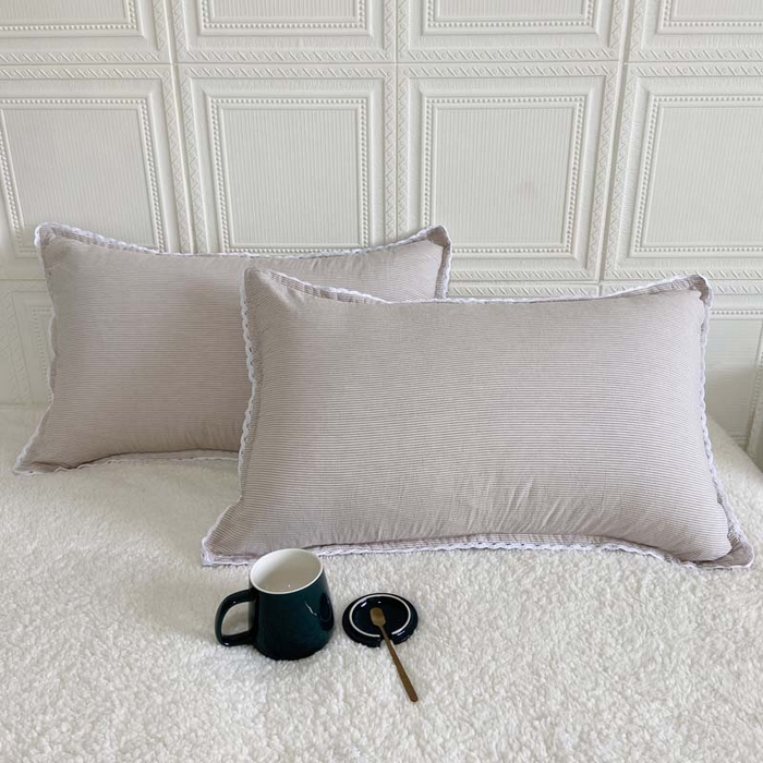 91家纺网 家纺一手货源 找家纺 （总）卡奥家纺 2025新款A类纯棉色织枕套单枕套枕套单件