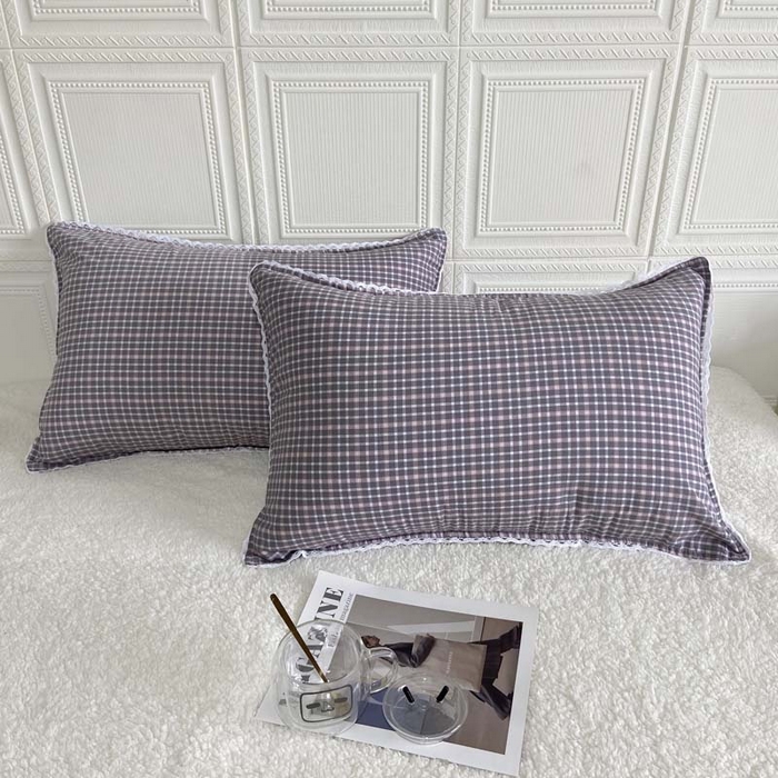 91家纺网 家纺一手货源 找家纺 （总）卡奥家纺 2025新款A类纯棉色织枕套单枕套枕套单件