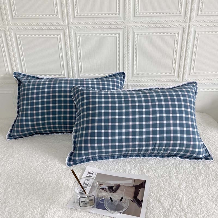 91家纺网 家纺一手货源 找家纺 （总）卡奥家纺 2025新款A类纯棉色织枕套单枕套枕套单件