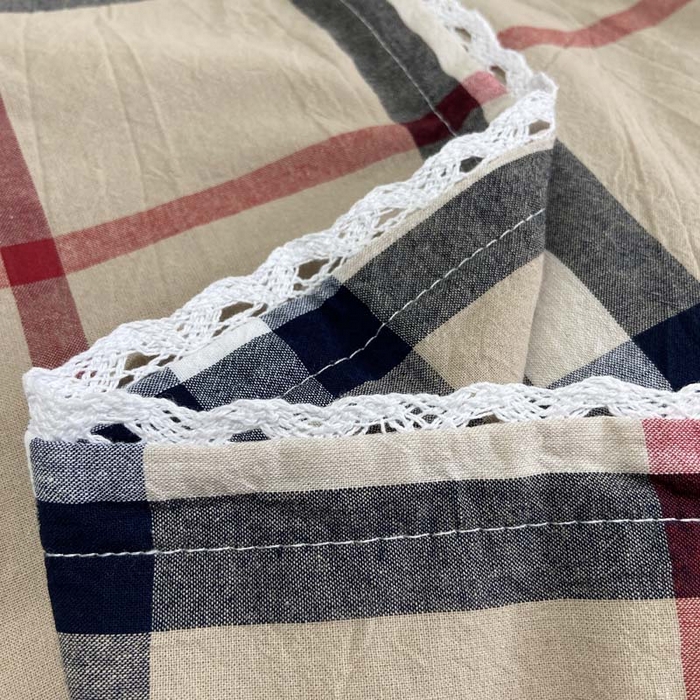 91家纺网 家纺一手货源 找家纺 卡奥家纺 2025新款A类纯棉色织枕套单枕套枕套单件 宝利小格