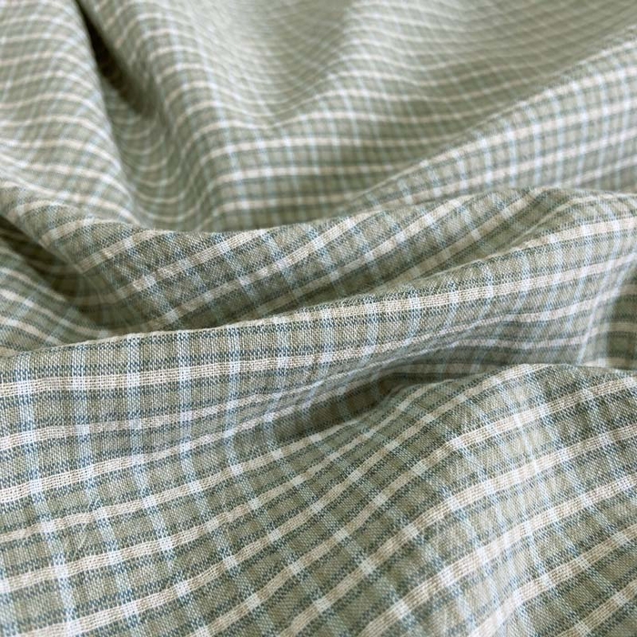 91家纺网 家纺一手货源 找家纺 卡奥家纺 2025新款A类纯棉色织枕套单枕套枕套单件 道达-绿