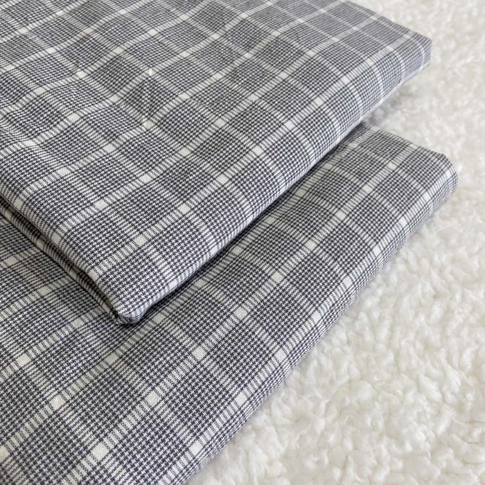 91家纺网 家纺一手货源 找家纺 卡奥家纺 2025新款A类纯棉色织枕套单枕套枕套单件 都市-灰