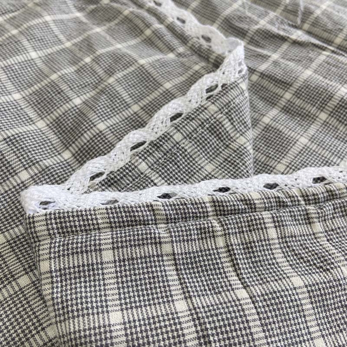 91家纺网 家纺一手货源 找家纺 卡奥家纺 2025新款A类纯棉色织枕套单枕套枕套单件 都市-灰