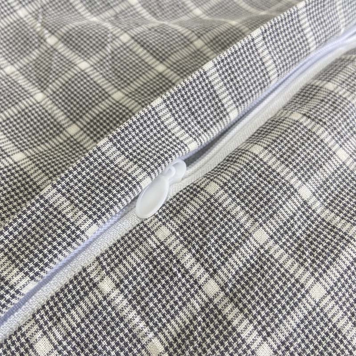 91家纺网 家纺一手货源 找家纺 卡奥家纺 2025新款A类纯棉色织枕套单枕套枕套单件 都市-灰