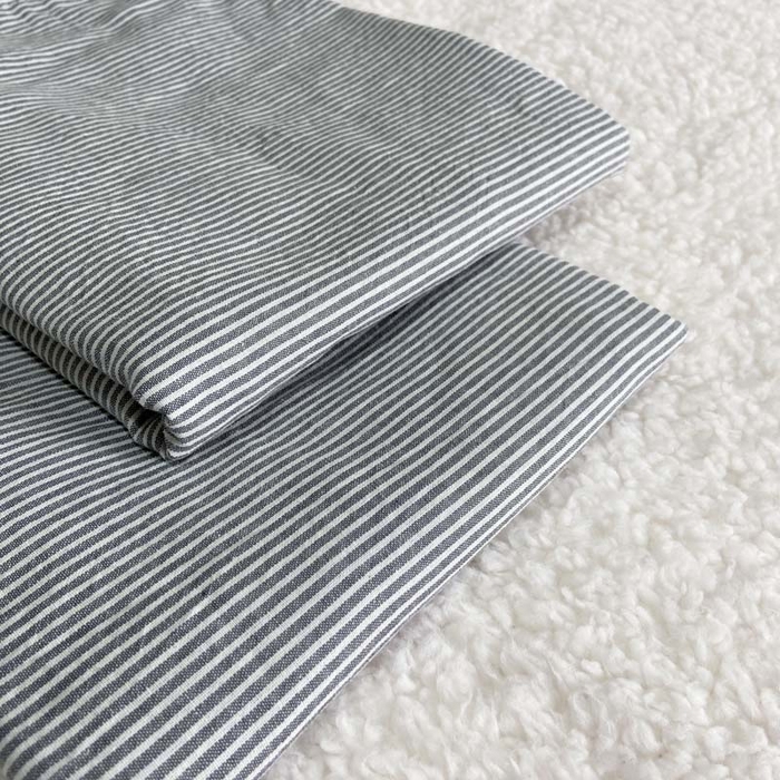 91家纺网 家纺一手货源 找家纺 卡奥家纺 2025新款A类纯棉色织枕套单枕套枕套单件 丰达-灰