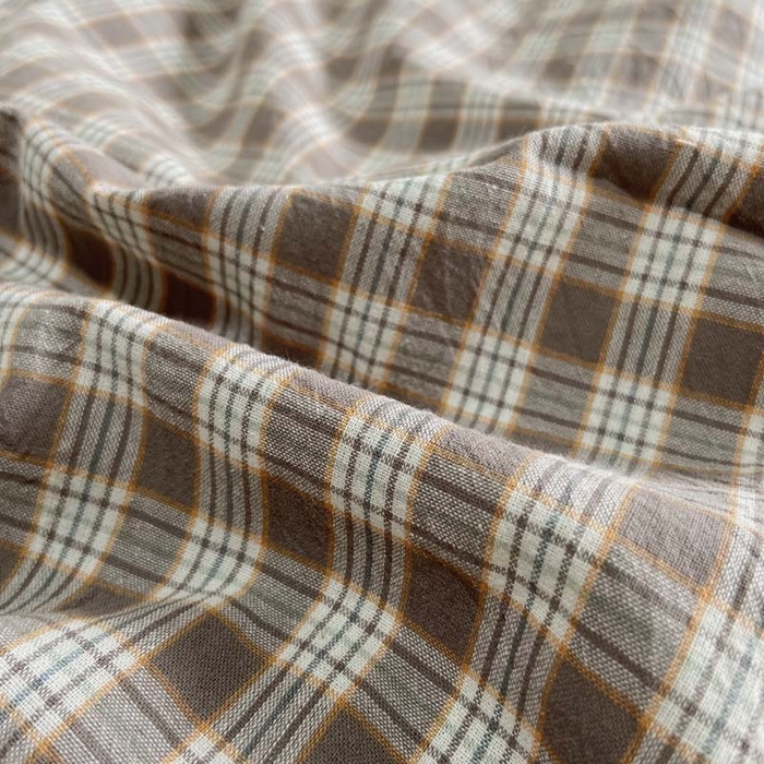 91家纺网 家纺一手货源 找家纺 卡奥家纺 2025新款A类纯棉色织枕套单枕套枕套单件 海盐-灰