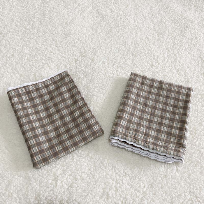 91家纺网 家纺一手货源 找家纺 卡奥家纺 2025新款A类纯棉色织枕套单枕套枕套单件 海盐-灰