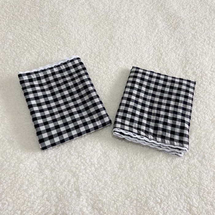 91家纺网 家纺一手货源 找家纺 卡奥家纺 2025新款A类纯棉色织枕套单枕套枕套单件 经典黑白格