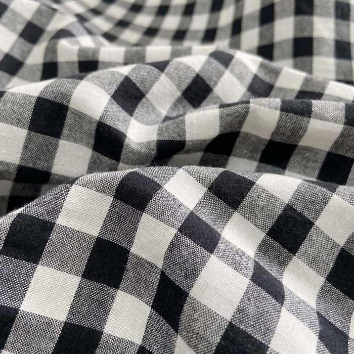 91家纺网 家纺一手货源 找家纺 卡奥家纺 2025新款A类纯棉色织枕套单枕套枕套单件 经典黑白格