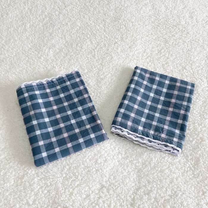 91家纺网 家纺一手货源 找家纺 卡奥家纺 2025新款A类纯棉色织枕套单枕套枕套单件 琉璃-兰大格