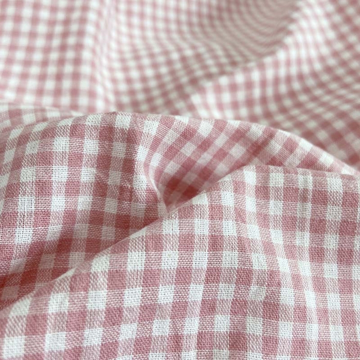 91家纺网 家纺一手货源 找家纺 卡奥家纺 2025新款A类纯棉色织枕套单枕套枕套单件 罗意威-粉