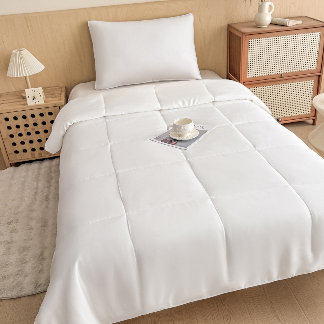 91家纺网 家纺一手货源 找家纺 （总）优姿家纺 2025新款100%天丝棉夏被冬被