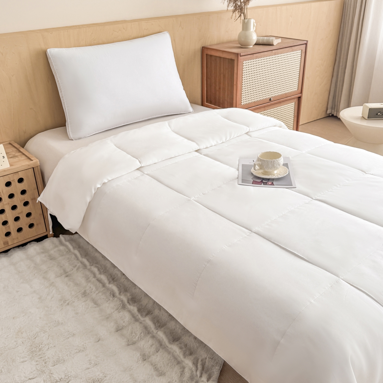 91家纺网 家纺一手货源 找家纺 （总）优姿家纺 2025新款100%天丝棉夏被冬被