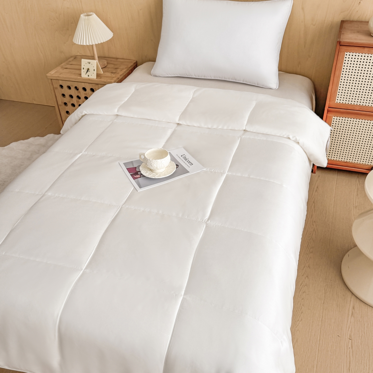 91家纺网 家纺一手货源 找家纺 （总）优姿家纺 2025新款100%天丝棉夏被冬被