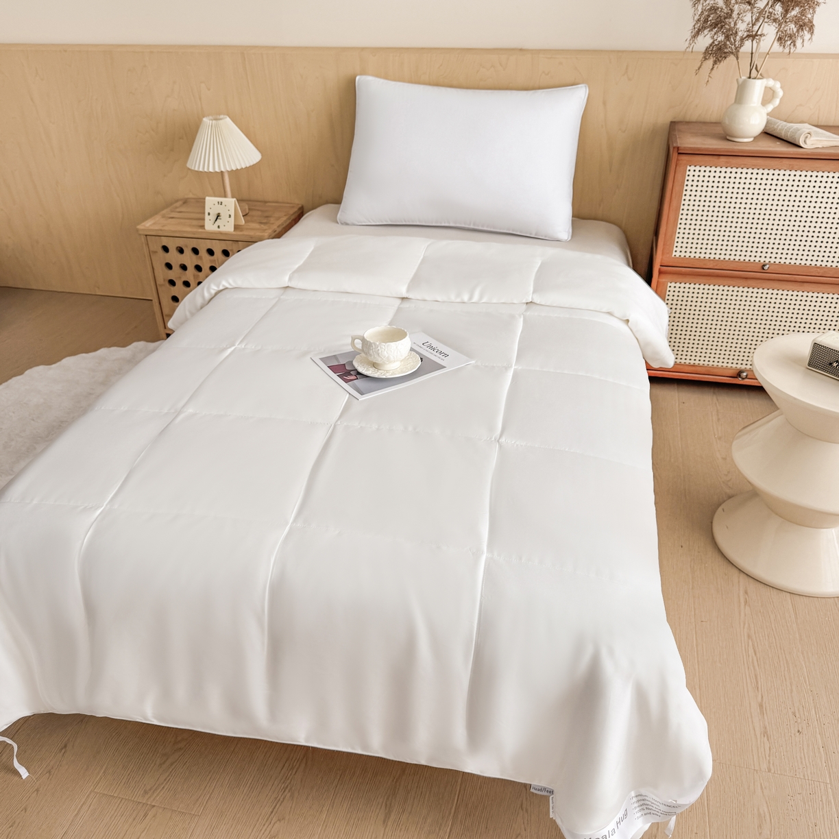 91家纺网 家纺一手货源 找家纺 （总）优姿家纺 2025新款100%天丝棉夏被冬被