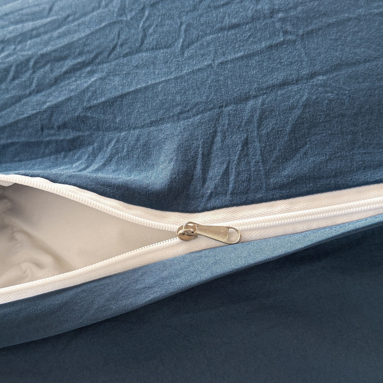 91家纺网 家纺一手货源 找家纺 盛秋家纺 2025新款水洗棉格子学生小三套套件 蓝大格+宾利蓝