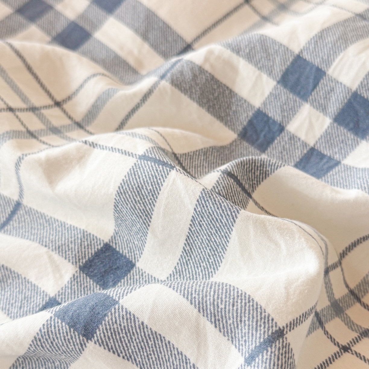 91家纺网 家纺一手货源 找家纺 （总）盛秋家纺 2025新款水洗棉格子学生小三套套件