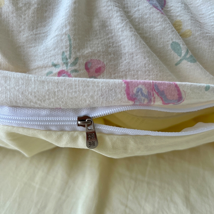 91家纺网 家纺一手货源 找家纺 原素 2025学生季仙女小花卉水洗棉四件套 琉璃蝴蝶