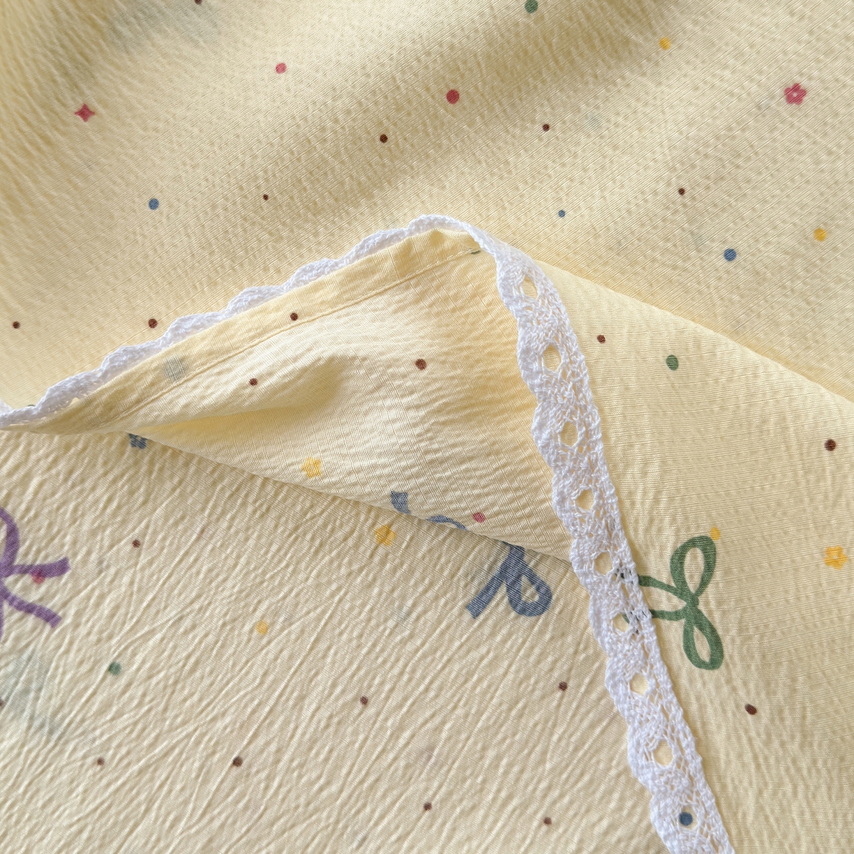 91家纺网 家纺一手货源 找家纺 （总）沐芷 2025 双层纱花边床单单件 单人双人床单三件套