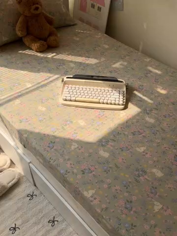 91家纺网 家纺一手货源 找家纺 韩巢家纺 2025新款上下铺学生宿舍专用床笠单件寝室高低床热销款防滑床单床套 丝带飞飞兔