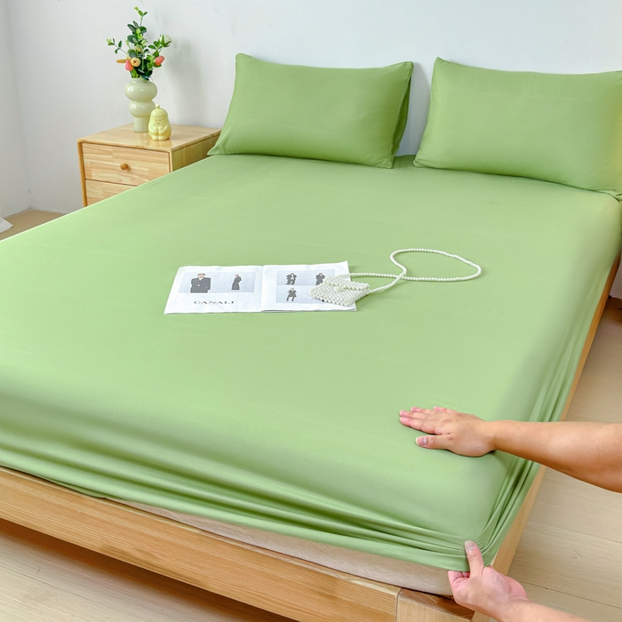 91家纺网 家纺一手货源 找家纺 （总）佑佳家纺 2025年新款铂金棉芦荟棉单床笠，有配套枕套「支持定制各种尺寸」