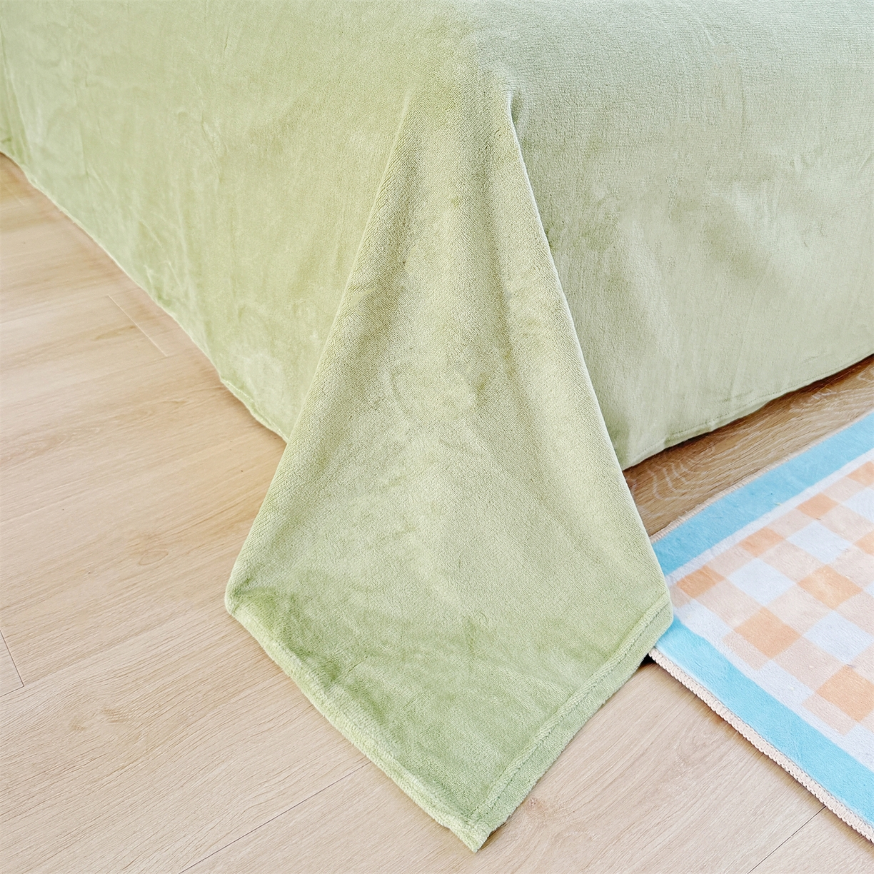 91家纺网 家纺一手货源 找家纺 曼町家居 2025新款雪花绒四件套 熊猫宝贝