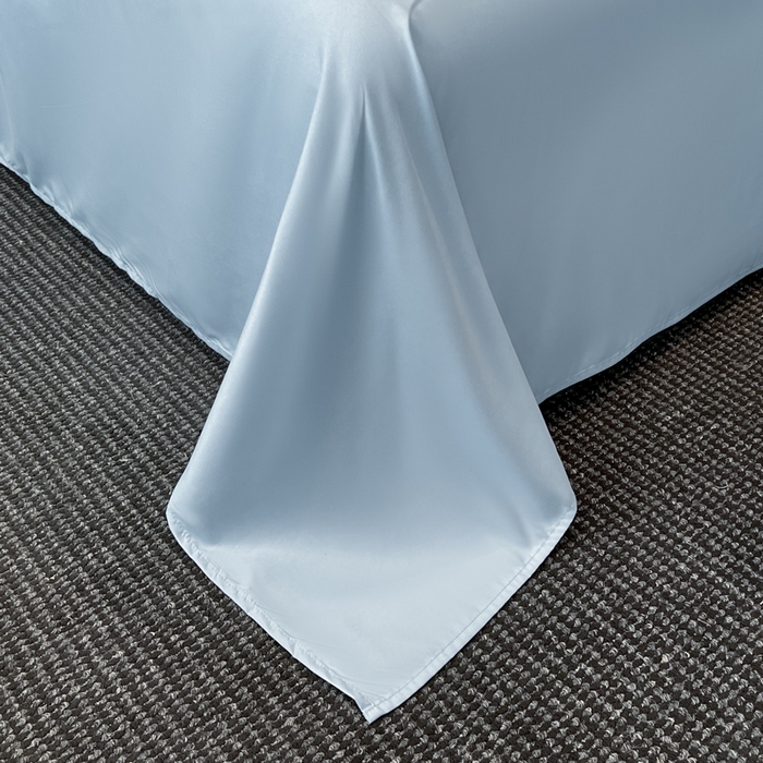 91家纺网 家纺一手货源 找家纺 千希家纺 2025新款彩金浮雕四件套-简奢系列 简奢-星月蓝