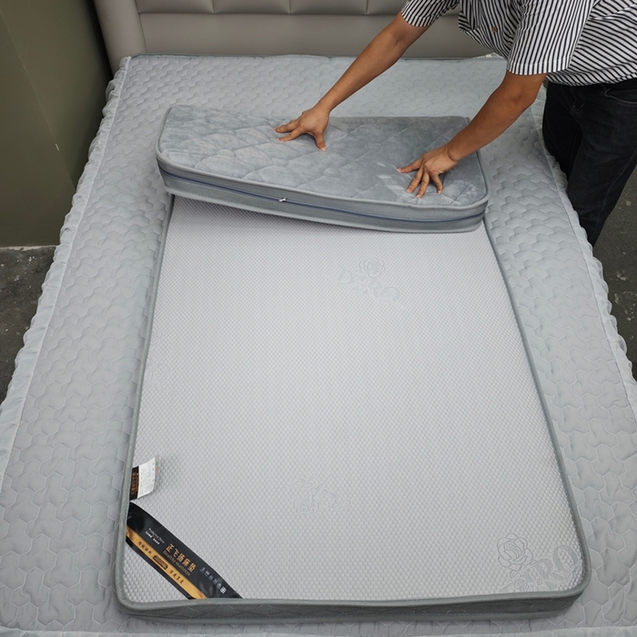 91家纺网 家纺一手货源 找家纺 （总）正欣·被子·床垫 2025新款豆豆席牛奶绒拆卸两用床垫