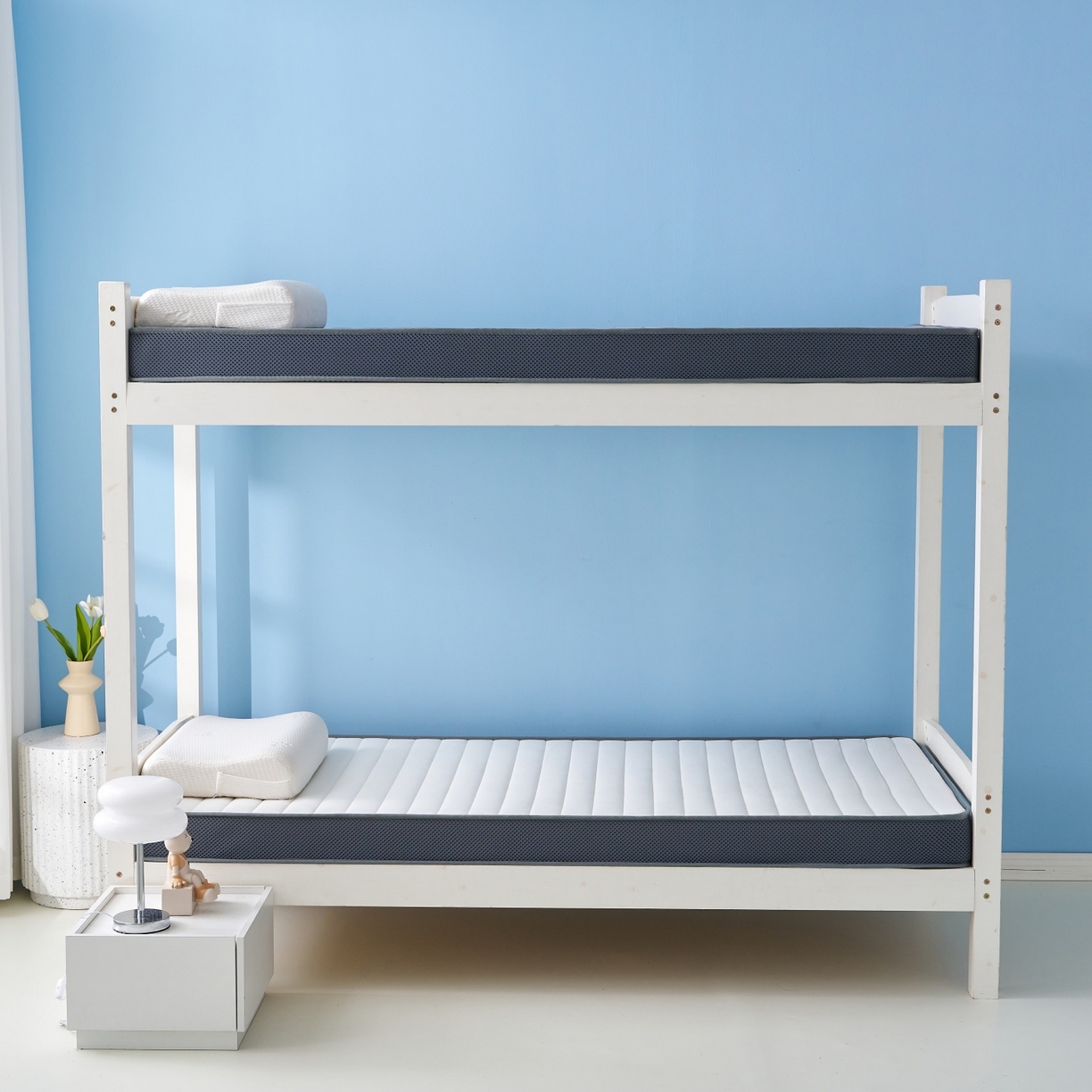 91家纺网 家纺一手货源 找家纺 奇丝雅 2025新款牛奶丝学生宿舍床专用加厚记忆棉海绵立体乳胶床垫【高密记忆棉】牛奶-白（6公分）