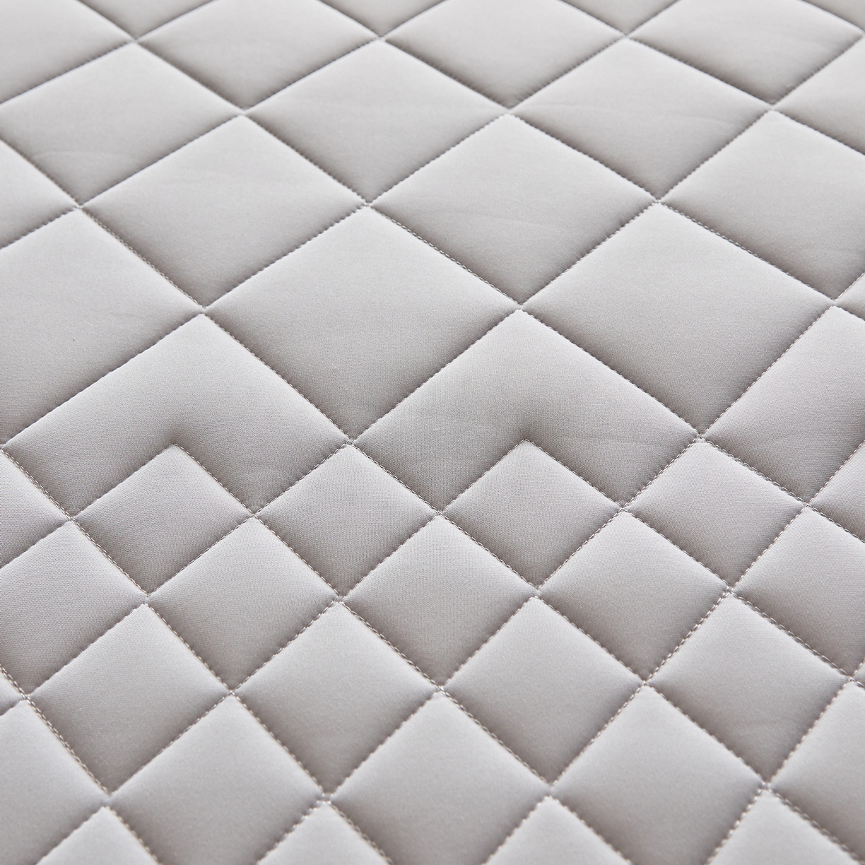 91家纺网 家纺一手货源 找家纺 奇丝雅 2025新款牛奶丝学生宿舍床上下铺专用加厚记忆棉海绵立体乳胶床垫【高密记忆棉】菱格-灰（6公分）