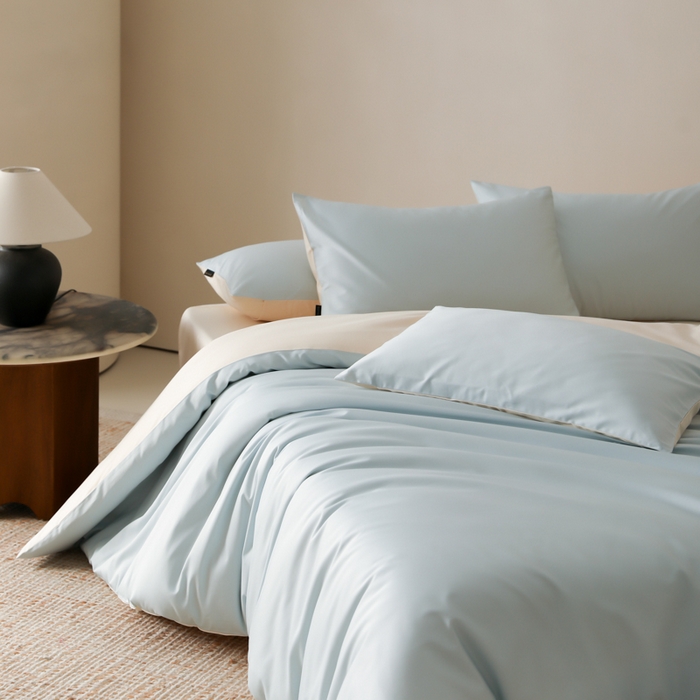 91家纺网 家纺一手货源 找家纺 （总）云栖家居 2025新款全棉纯色长绒棉纯棉单品系列被套单件被套单品-单被套