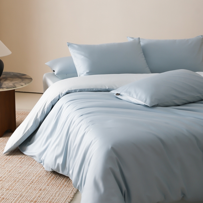 91家纺网 家纺一手货源 找家纺 （总）云栖家居 2025新款全棉纯色长绒棉纯棉单品系列被套单件被套单品-单被套