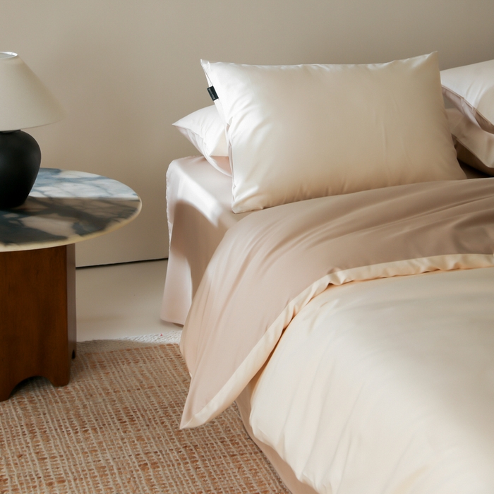 91家纺网 家纺一手货源 找家纺 云栖家居 2025新款全棉纯色长绒棉纯棉单品系列被套单件被套单品-单被套 米粒碎&极简米