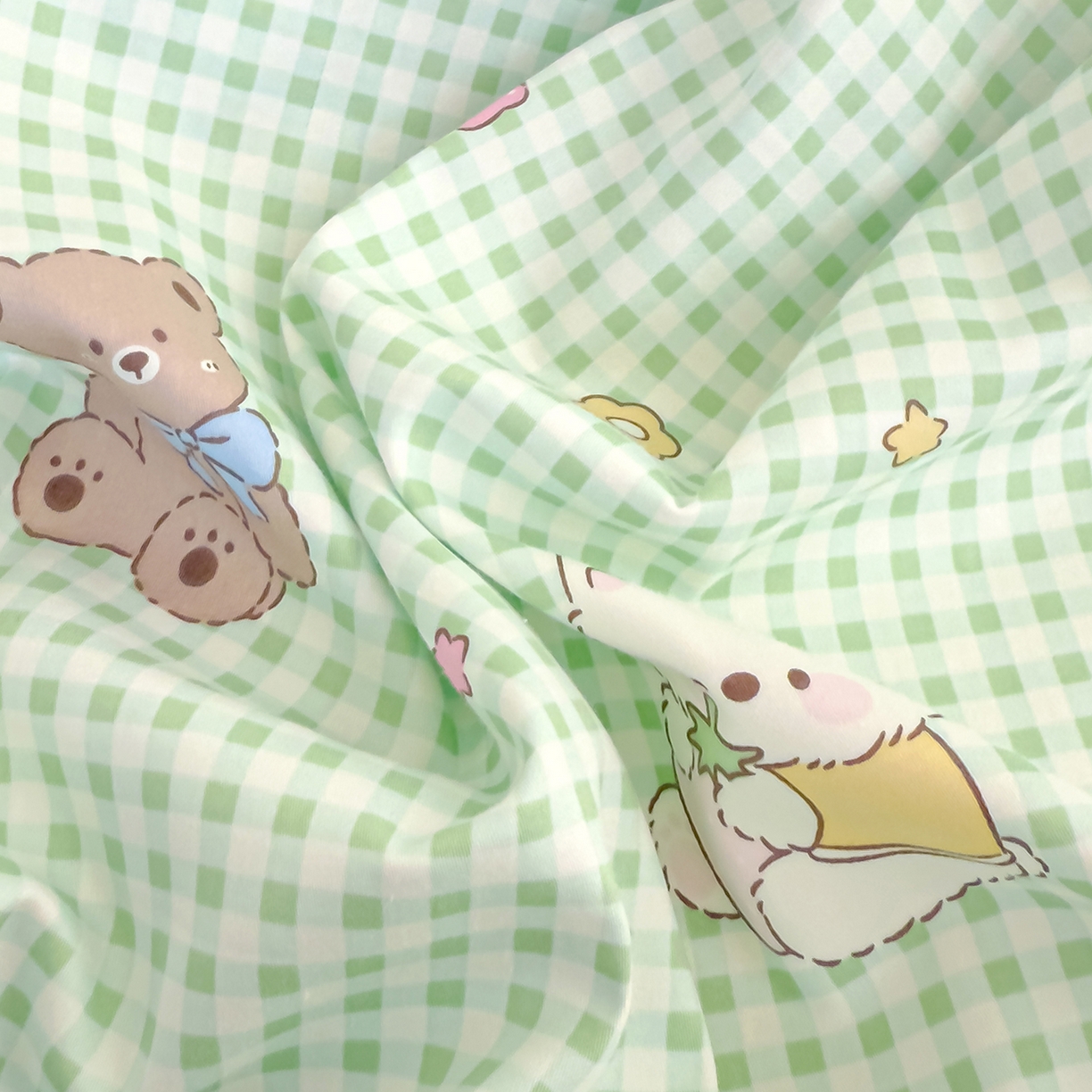 91家纺网 家纺一手货源 找家纺 良佐生活 2025新款A类60s全棉贡缎乳胶枕套 萌宠派对