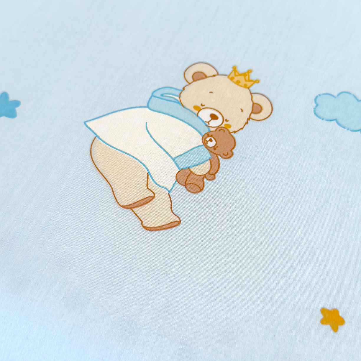 91家纺网 家纺一手货源 找家纺 良佐生活 2025新款A类60s全棉贡缎乳胶枕套 晚安熊宝