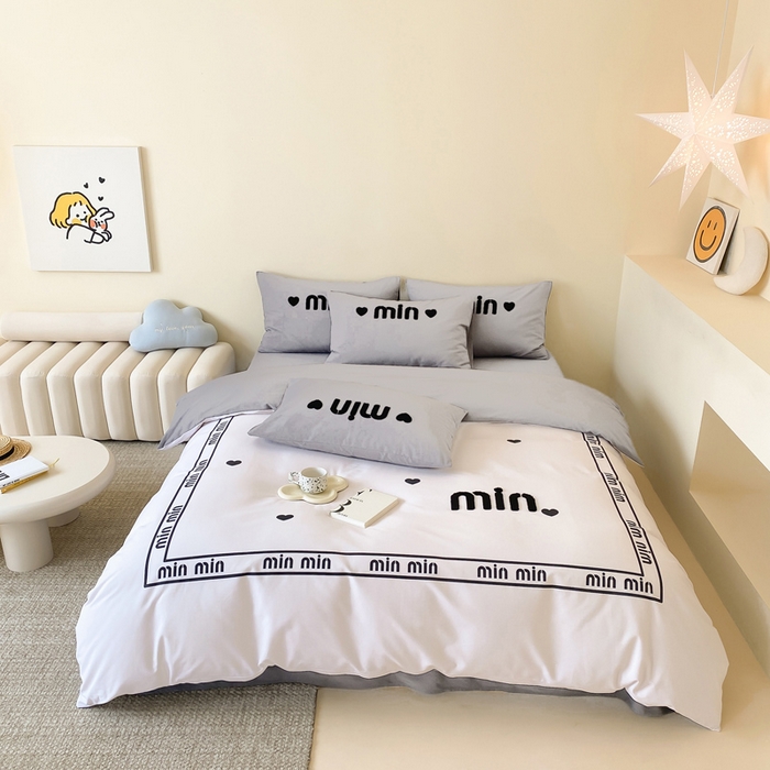 91家纺网 家纺一手货源 找家纺 麦田家纺 2025秋冬新款加厚磨毛大版毛巾绣四件套-提供买家秀 点点爱心