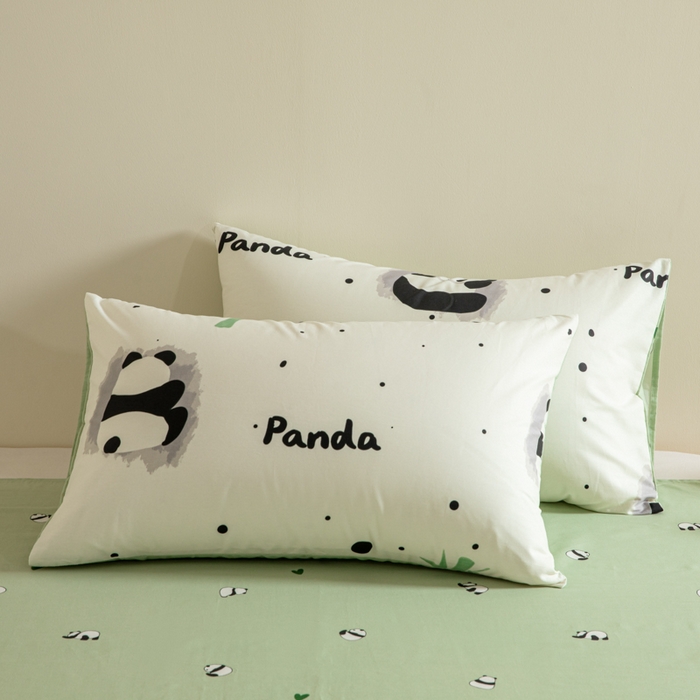 91家纺网 家纺一手货源 找家纺 麦田家纺 2025新款40支13372全棉独版印花吊边床单款四件套（提供买家秀）普通款 盼盼