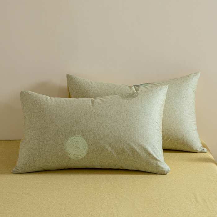 91家纺网 家纺一手货源 找家纺 麦田家纺 2025新款40支13372全棉独版印花吊边床单款四件套（提供买家秀）普通款 线条小狗