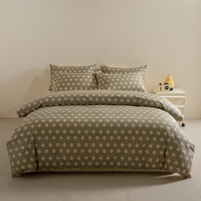 91家纺网 家纺一手货源 找家纺 （总）麦田家纺 2025新款40支13372全棉独版印花吊边床单款四件套（提供买家秀）普通款