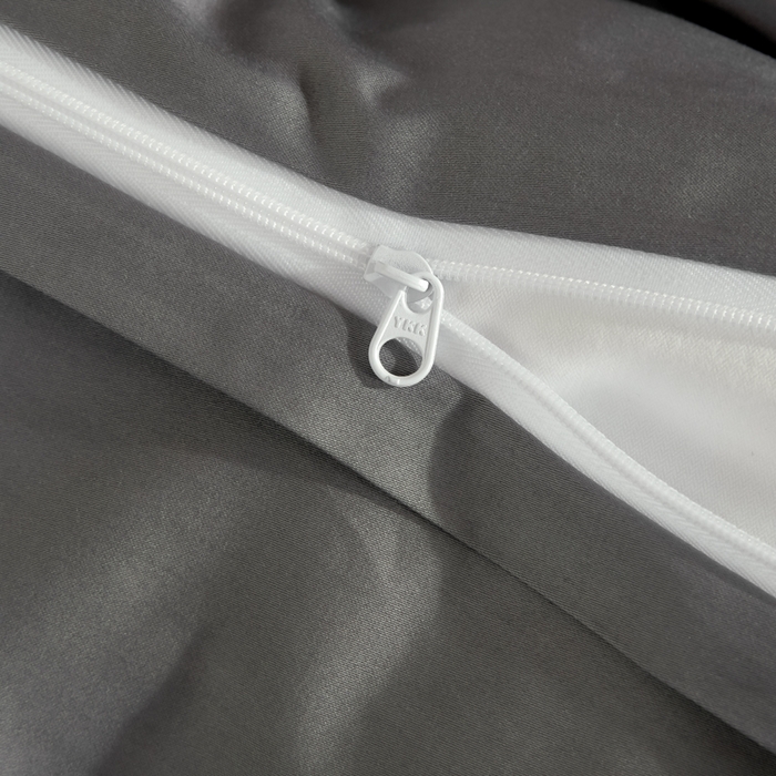 91家纺网 家纺一手货源 找家纺 麦田家纺 2025新款100S长绒棉贡缎纯色四件套（提供买家秀） 帝都灰