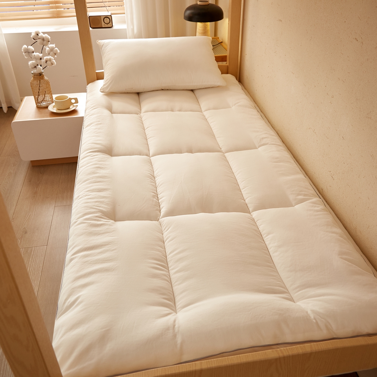 91家纺网 家纺一手货源 找家纺 （总）样样红 2025新款50%棉花床垫