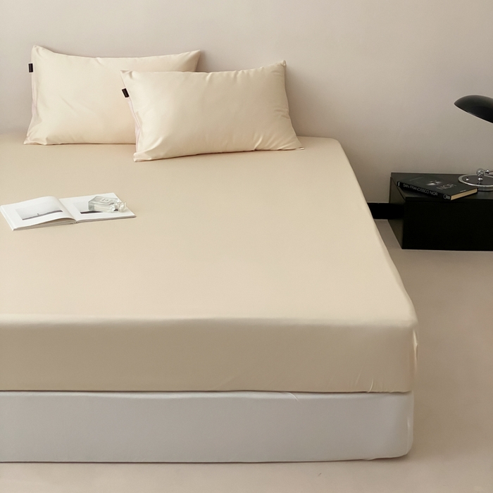 91家纺网 家纺一手货源 找家纺 （总）云栖家居 2025新款全棉纯色长绒棉纯棉单品系列床笠单件床笠单品-单床笠