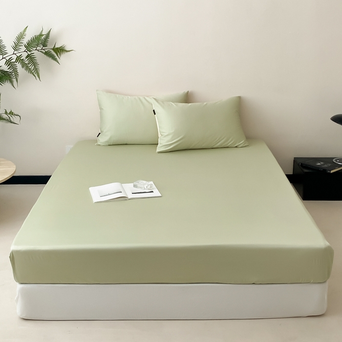 91家纺网 家纺一手货源 找家纺 （总）云栖家居 2025新款全棉纯色长绒棉纯棉单品系列床笠单件床笠单品-单床笠