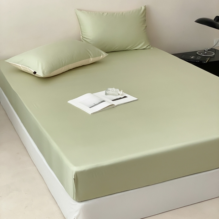 91家纺网 家纺一手货源 找家纺 （总）云栖家居 2025新款全棉纯色长绒棉纯棉单品系列床笠单件床笠单品-单床笠