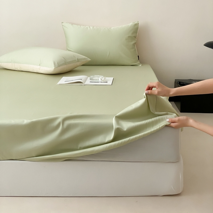 91家纺网 家纺一手货源 找家纺 （总）云栖家居 2025新款全棉纯色长绒棉纯棉单品系列床笠单件床笠单品-单床笠