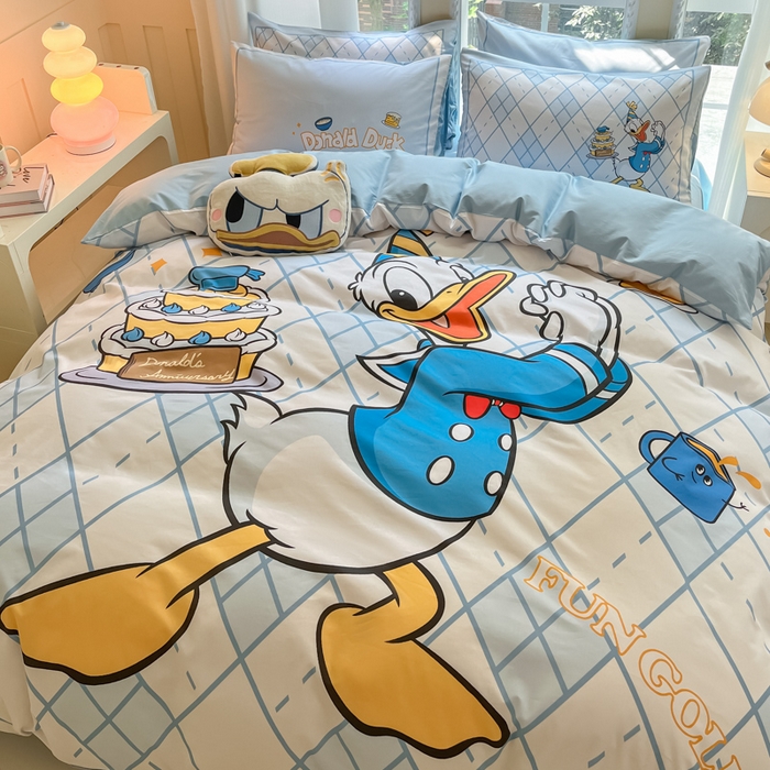 91家纺网 家纺一手货源 找家纺 （总）麦田家纺 2025新款全棉迪士尼大板印花卡通四件套