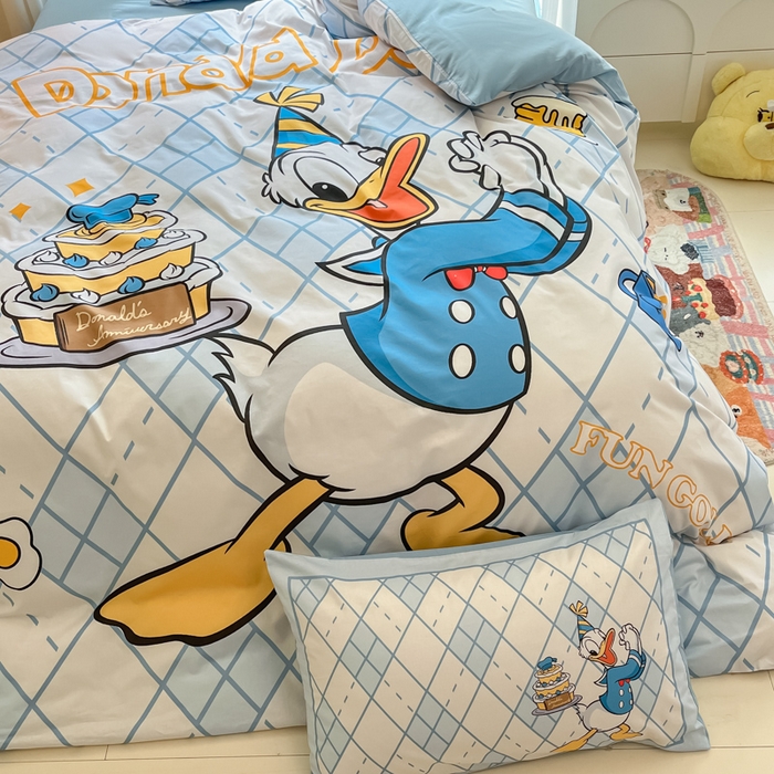 91家纺网 家纺一手货源 找家纺 （总）麦田家纺 2025新款全棉迪士尼大板印花卡通四件套