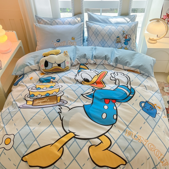 91家纺网 家纺一手货源 找家纺 （总）麦田家纺 2025新款全棉迪士尼大板印花卡通四件套