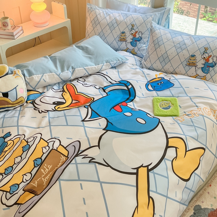 91家纺网 家纺一手货源 找家纺 （总）麦田家纺 2025新款全棉迪士尼大板印花卡通四件套